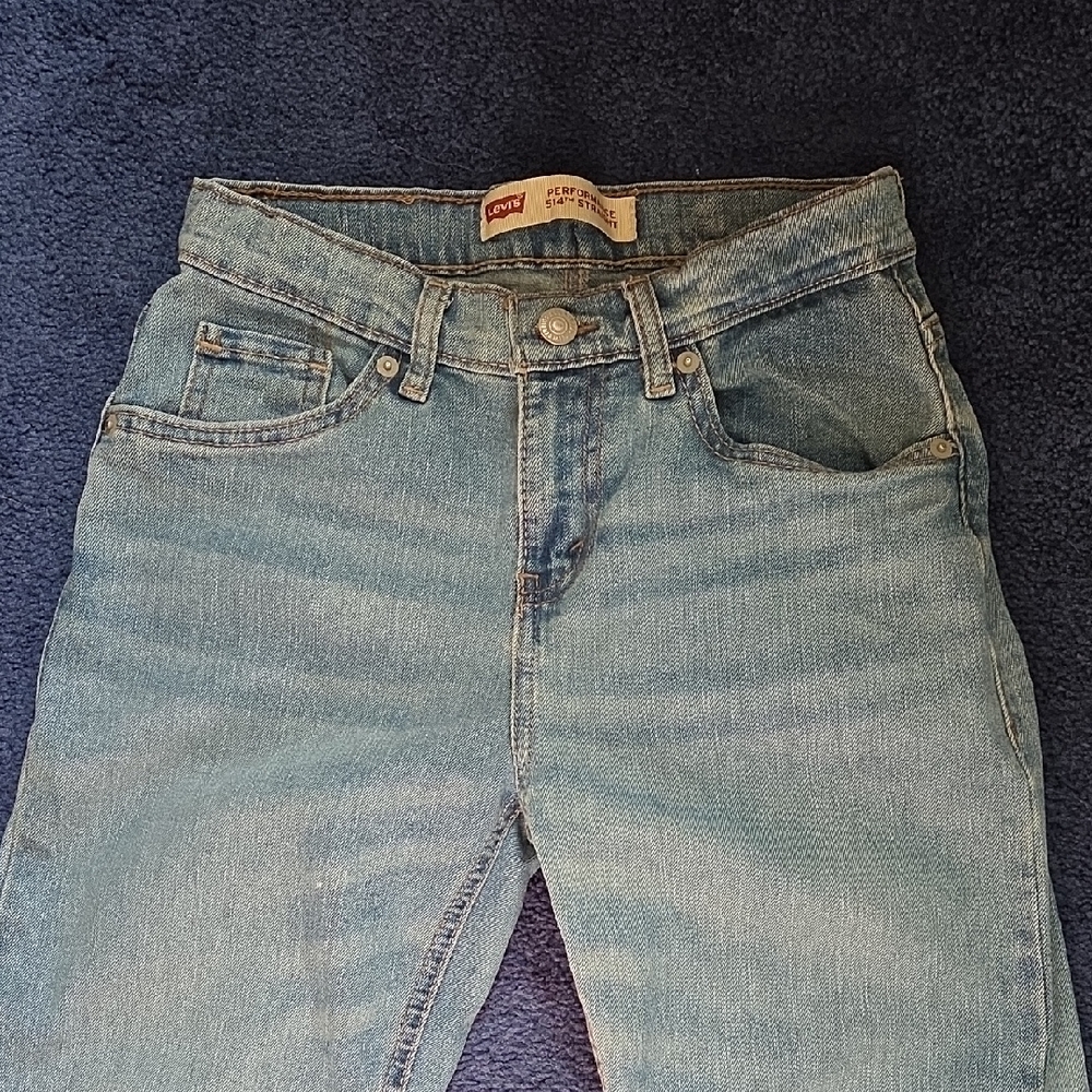 Levi's Performance 514 Straight Jeans Size 14  W 27"×L 29" Children's Size